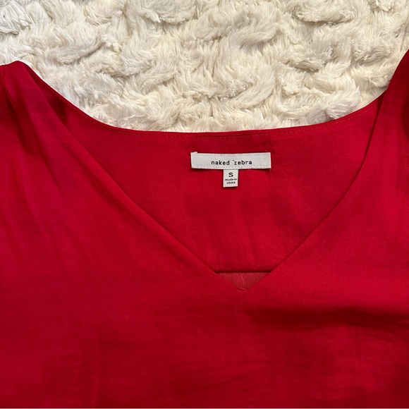 Naked Zebra Red Top - Picture 2 of 3
